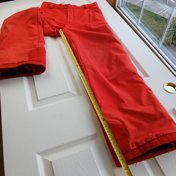 Spyder Insulated Ski Snow Pants Kids size 20 red orange 3M Thinsulate worn - Picture 14 of 16